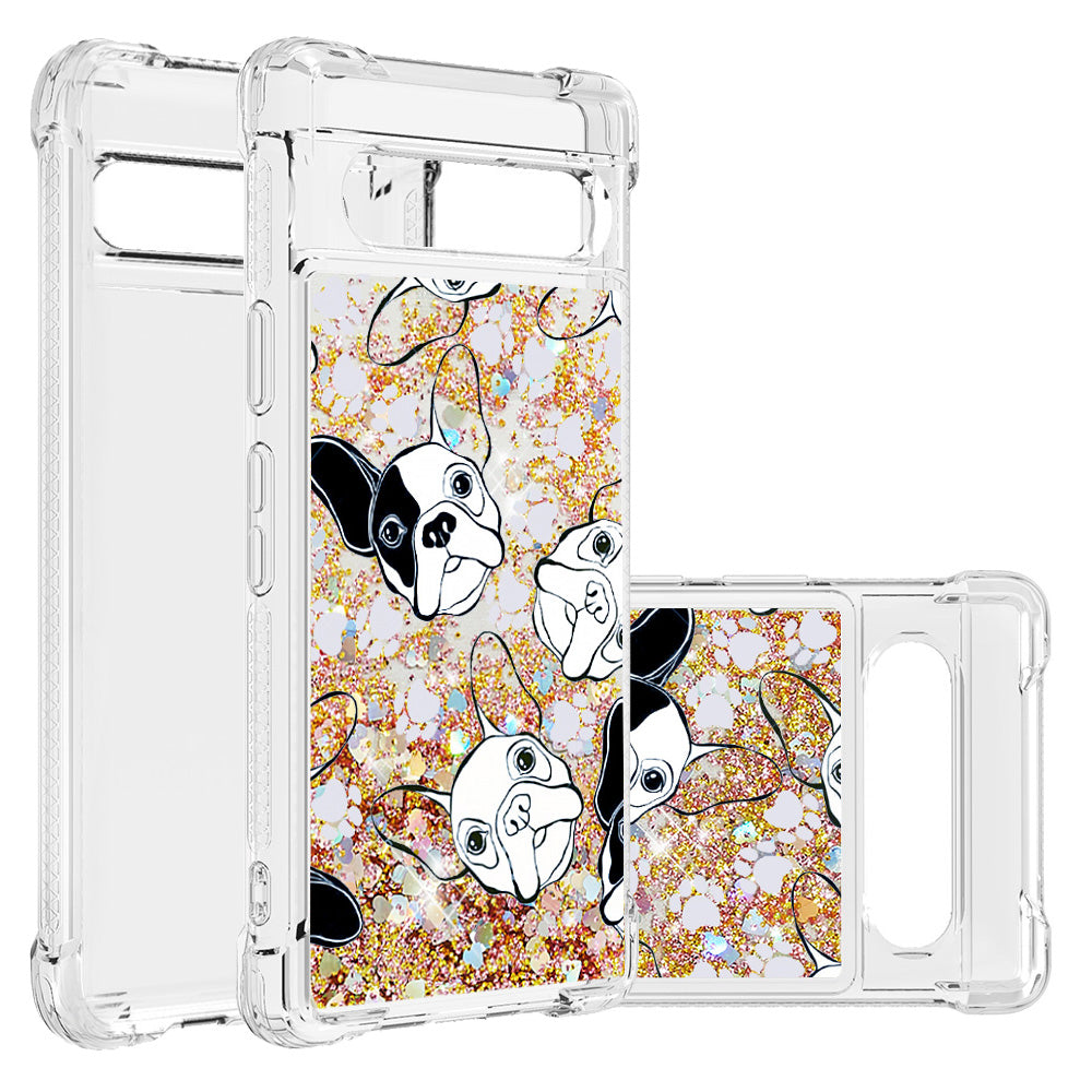 YB Quicksand Series-2 Phone Case for Google Pixel 7a 5G Anti-Drop Soft TPU Glittery Quicksand Case Pattern Printed Protective Cover YB Quicksand Series-2 Phone Case for Google Pixel 7a 5G Anti-Drop Soft TPU Glittery Quicksand Case Pattern Printed Protective Cover
